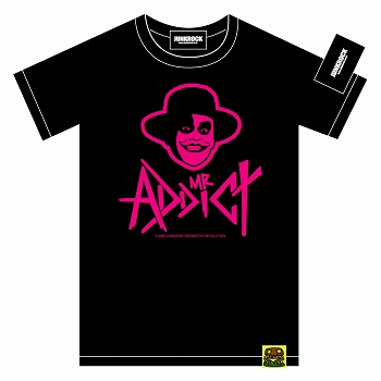 【豆魚雷限定】Mr.ADDICT JACK Tシャツ (size S/ BLACK)