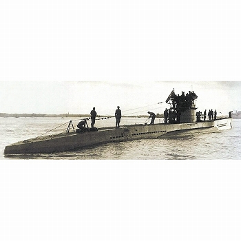 【お取り寄せ終了】Uボート Type VII C（ドイツ潜水艦） 1/350 プラスチックキット
