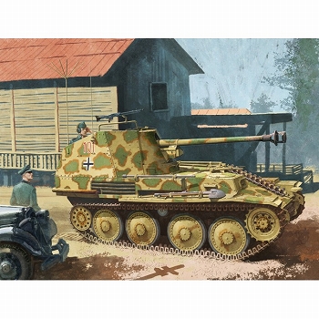 グリーンボックス/ WW.II ドイツ軍 マーダーIII M型指揮車輌型 1/35 プラモデルキット