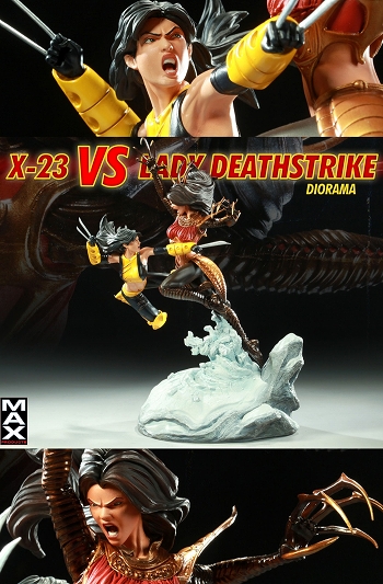 マーベル/ X-23 vs レディデスストライク ジオラマ スタチュー - イメージ画像