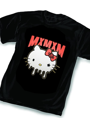 マジカルモッシュミスフィッツ x ハローキティ/ KITTY どろーん Tシャツ（サイズ M/ ブラック＆ホワイト） - イメージ画像