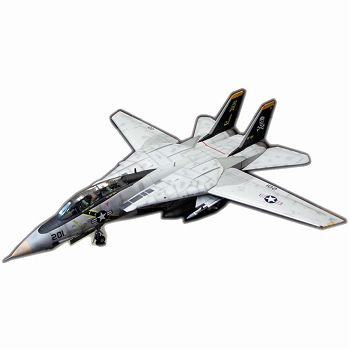 ミリタリーアートモデル/ F-14 "トムキャット" 1/18 VF84 ジョリー・ロジャース ver - イメージ画像