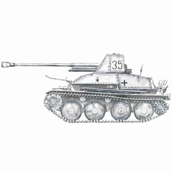 ドイツ軍対戦車砲マルダー3 "冬季迷彩" 1/72