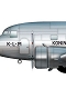 ダグラス DC-2 KLMオランダ航空 1/200: HL8003