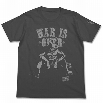 ワンピース/ ポートガス・D・エース "WAR IS OVER" 終戦 Tシャツ（サイズ L/ 炭）