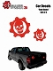 ギアーズ・オブ・ウォー3/ Car Decals Set of 3 "Red Omen"