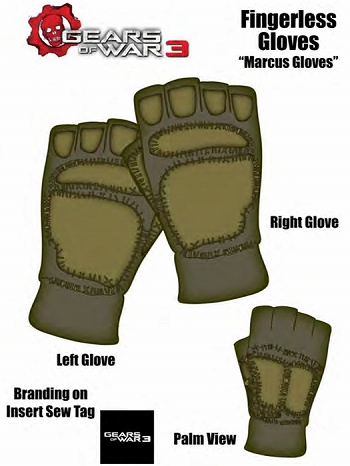 ギアーズ・オブ・ウォー3/ Fingerless Gloves "Marcus Gloves"
