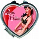 BETTIE PAGE CHERRY RED HEART COMPACT/ JUN110050