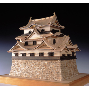 【お取り寄せ終了】彦根城 天守閣（国宝） 1/80 木製キット - イメージ画像