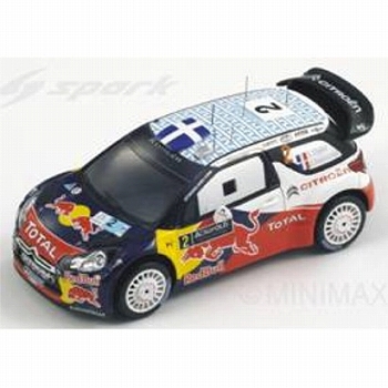 シトロエン DS3 2011 WRCアクロポリスラリー 優勝 #2 S.Ogier/J. Ingrassia 1/43: S3310