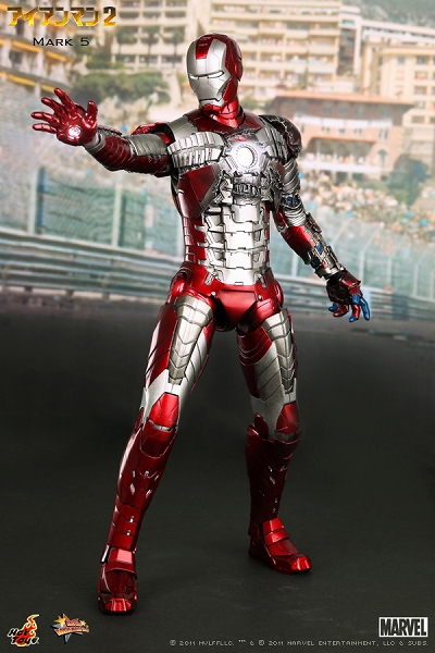 【2011年10月入荷分】アイアンマン2/ ムービー・マスターピース 1/6 フィギュア: アイアンマン Mk-V - イメージ画像