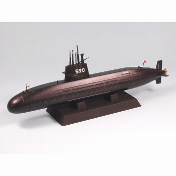 【お取り寄せ終了】海上自衛隊 潜水艦 SS-590 おやしお 1/350 プラモデルキット