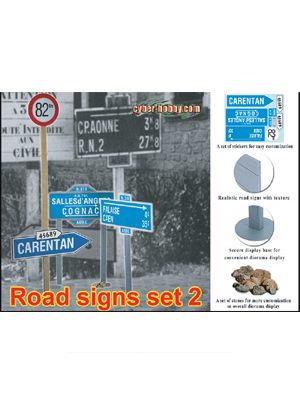 【お取り寄せ終了】ドラゴン ミリタリー/ WW.II 道路標識セット 2 1/6:DR71299