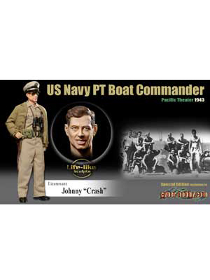 【お取り寄せ終了】サイバーホビー ミリタリー/ アメリカ海軍 PTボート指揮官 ジョニー クラッシュ 1943 1/6 フィギュア:CH70036