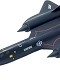 アメリカ空軍 SR-71A ブラックバード 1/400