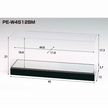 Pedestal（ペデスタル）/ UVカットアクリル コレクションケース PE-W4512BM