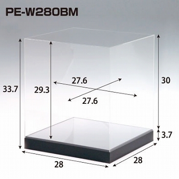 Pedestal（ペデスタル）/ UVカットアクリル コレクションケース PE-W280BM - イメージ画像