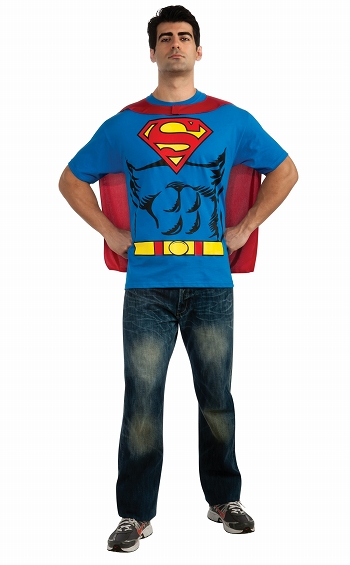 DCコミック/ スーパーマン Tシャツ with ミニマント: 880470
