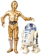【送料無料】リアルアクションヒーローズ(RAH)/ スターウォーズ R2-D2＆C-3PO トーキング 2種セット