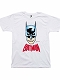 【お取り寄せ終了】MLE/ DC COMIC シリーズ: Tシャツ バットマン イラスト 白 S