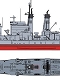 アメリカ海軍 U.S.S.シカゴCG-11 ミサイル巡洋艦 1/700 プラモデルキット CH72121