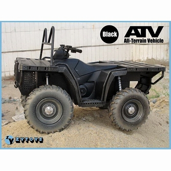 U.S.アーミー ライトチャリオッツ ATV 1/6 ブラック ZY-8033A