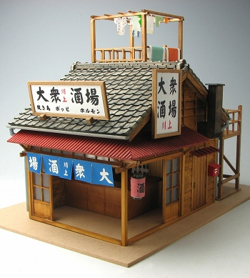 梅ちゃん先生/ 大衆酒場 ジオラマ 木製キット