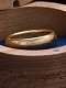 ロード・オブ・ザ・リング/ ゴールドプレート タングステンカーバイド 指輪プロップレプリカ US8サイズ（日本16号）