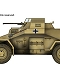 ドイツ軍 四輪装甲偵察車 第15装甲師団 1/48 HG1404