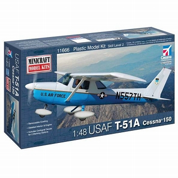 アメリカ空軍 T-51A セスナ150 1/48 プラモデルキット MC11666 - 映画