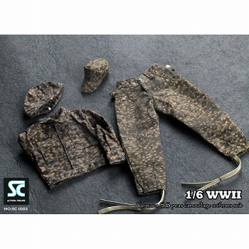 1/6フィギュア用アクセサリー/ WWII ドイツ軍 SS ピアズ カモフラージュ ユニフォーム 1/6 スーツ SC1002