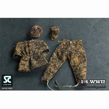 1/6フィギュア用アクセサリー/ WWII ドイツ軍 SS カモフラージュ スモック 1/6 スーツ SC1003