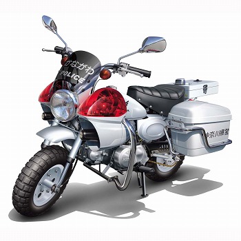バイクシリーズ/ no.15 Honda モンキー 白バイ仕様 1/12 プラモデルキット Bike-15