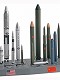 アメリカレベル/ アメリカ/ソビエト ミサイルセット 1/144 プラモデルキット 7860