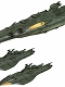 【お取り寄せ終了】宇宙戦艦ヤマト2199/ ガミラス艦 セット2 1/1000 プラモデルキット
