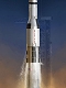 【再生産】アポロ11号 サターンV型ロケット 1/72 プラモデルキット CH11017