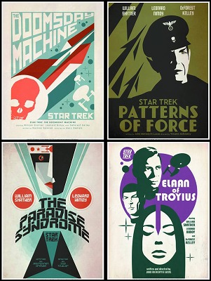 STAR TREK TOS ART PRINTS SET 9/ JUL132245