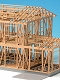 【再生産】2級建築士設計製図試験対策 木造軸組構法の基本（軸組模型+テキストセット） 1/50 プラモデルキット SP-47