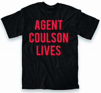 SHIELD COULSON LIVES BLK T/S SM/ SEP131880