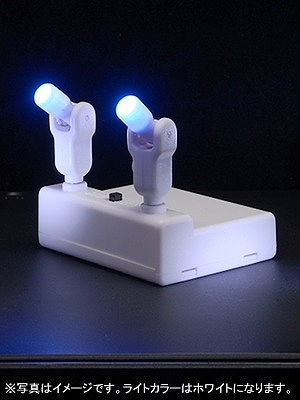 マスターライトベース/ フィギュア展示用 可動式LEDライト ホワイト