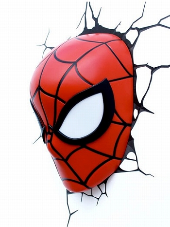 3Dデコライト/ マーベル: スパイダーマン フェイス - イメージ画像