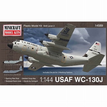 アメリカ空軍 WC-130J ハリケーン・ハンター 1/144 プラモデルキット MC14589