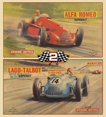 タルボ ラーゴ グランプリ 1949 ＆ アルファロメオ 158 1/24 プラモデルキット AMC6001