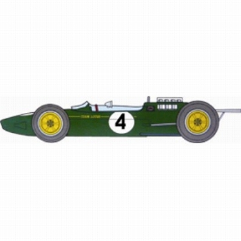 マスターワークコレクション/ ロータス25 コベントリークライマックス #4 1963 イギリスGP 優勝 1/20 完成品 21141-000