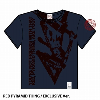 Gecco × 豆魚雷 ライフマニアックス/ Tシャツ サイレントヒル2: レッドピラミッドシング ナイトメアブルー L