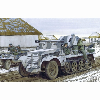 【再入荷】WW.II ドイツ軍 1tハーフトラック 5cm PaK38 対戦車砲搭載自走砲 1/35 プラモデルキット CH6719