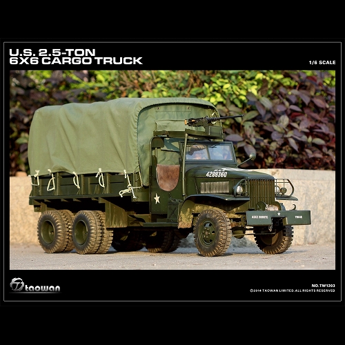 フルメタル U.S. 2.5t 6x6 カーゴトラック 1/6 TW1203 - イメージ画像