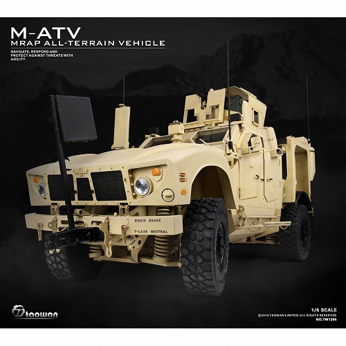 【銀行振込・クレジットカード支払い】【送料無料】フルメタル M-ATV 全地形対応対地雷 軽装甲高機動車 1/6 TW1205 - イメージ画像