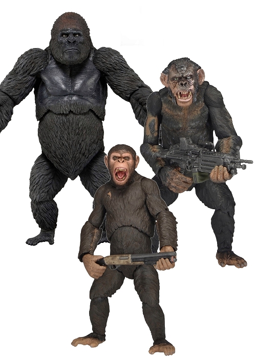 【送料無料】猿の惑星: 新世紀/ 7インチ アクションフィギュア シリーズ2: 3種セット