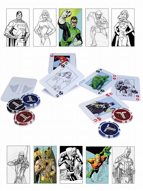 DCコミックス ジャスティスリーグ スターター ポーカーセット - イメージ画像